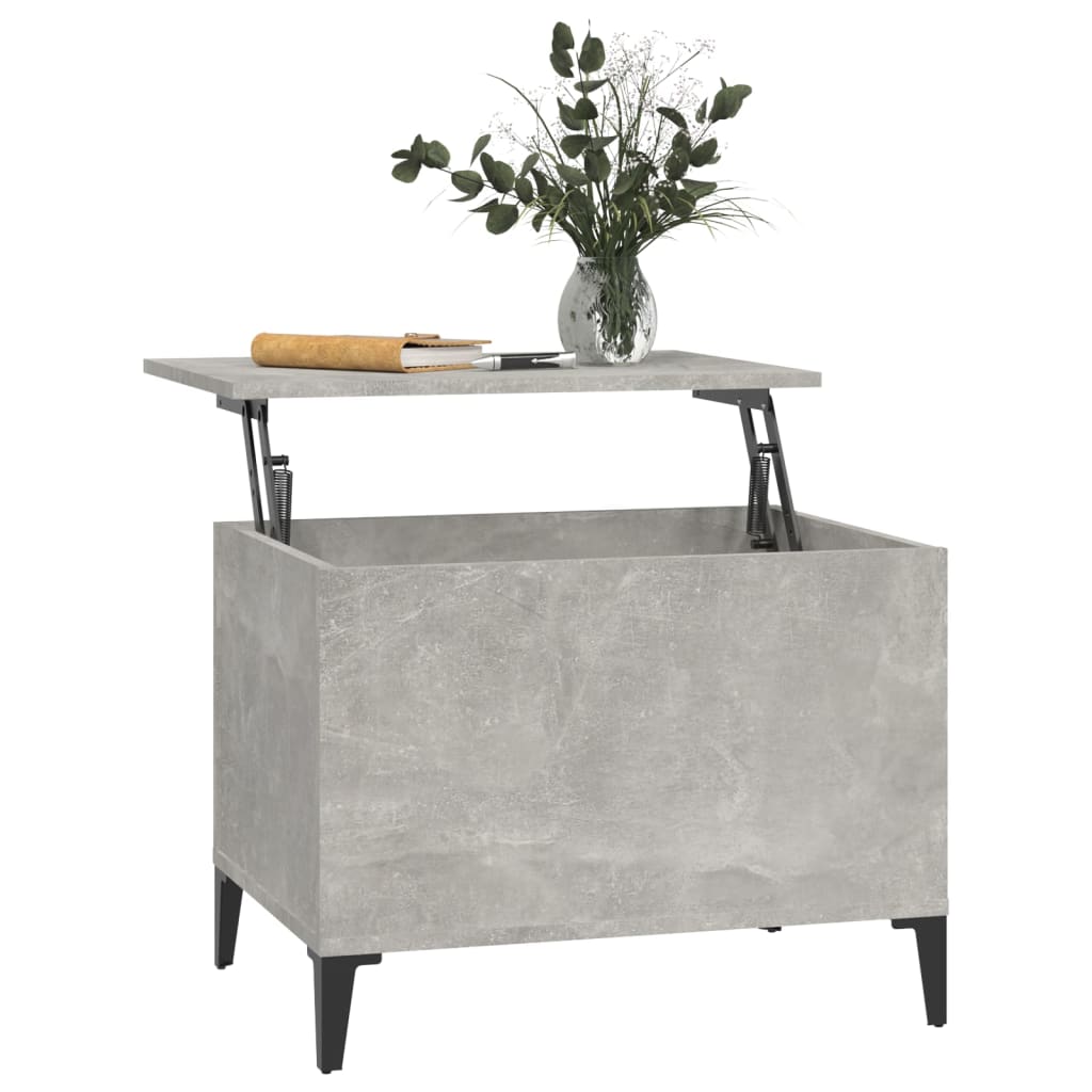 Concrete Grey Coffee Table 60x44.5x45 cm Engineered Wood