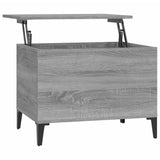 Sonoma grauer Couchtisch 60x44,5x45 cm Holzwerkstoff