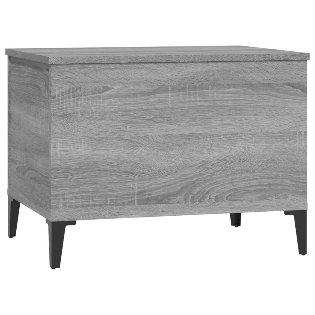 Sonoma grauer Couchtisch 60x44,5x45 cm Holzwerkstoff