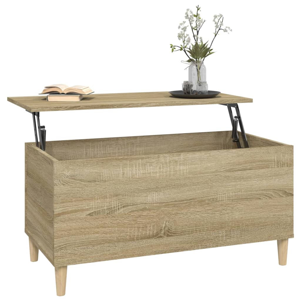 Table basse Chêne sonoma 90x44,5x45 cm Bois d'ingénierie