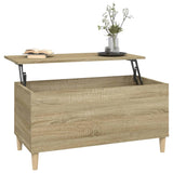 Table basse Chêne sonoma 90x44,5x45 cm Bois d'ingénierie