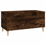 Table basse Chêne fumé 90x44,5x45 cm Bois d'ingénierie