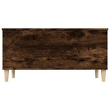 Table basse Chêne fumé 90x44,5x45 cm Bois d'ingénierie