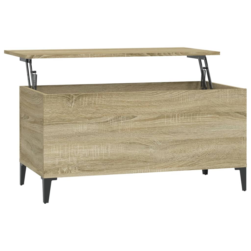 Table basse Chêne sonoma 90x44,5x45 cm Bois d'ingénierie