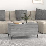 Sonoma grauer Couchtisch 90x44,5x45 cm Holzwerkstoff