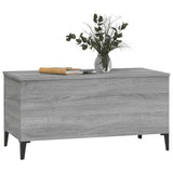 Sonoma grauer Couchtisch 90x44,5x45 cm Holzwerkstoff