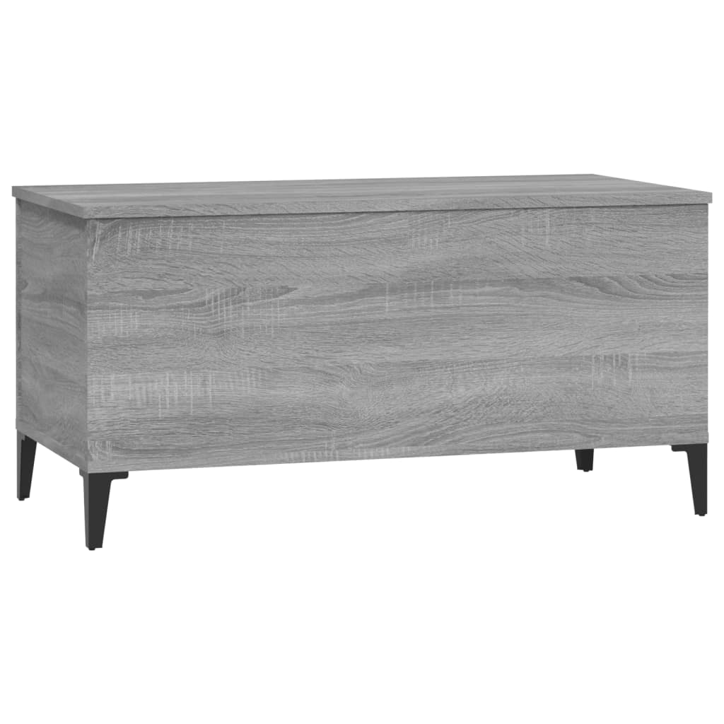 Sonoma grauer Couchtisch 90x44,5x45 cm Holzwerkstoff