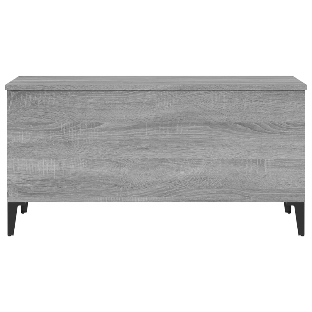 Sonoma grauer Couchtisch 90x44,5x45 cm Holzwerkstoff