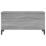 Sonoma grauer Couchtisch 90x44,5x45 cm Holzwerkstoff