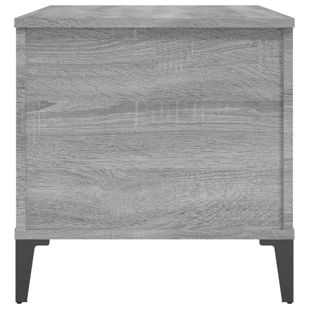 Sonoma grauer Couchtisch 90x44,5x45 cm Holzwerkstoff