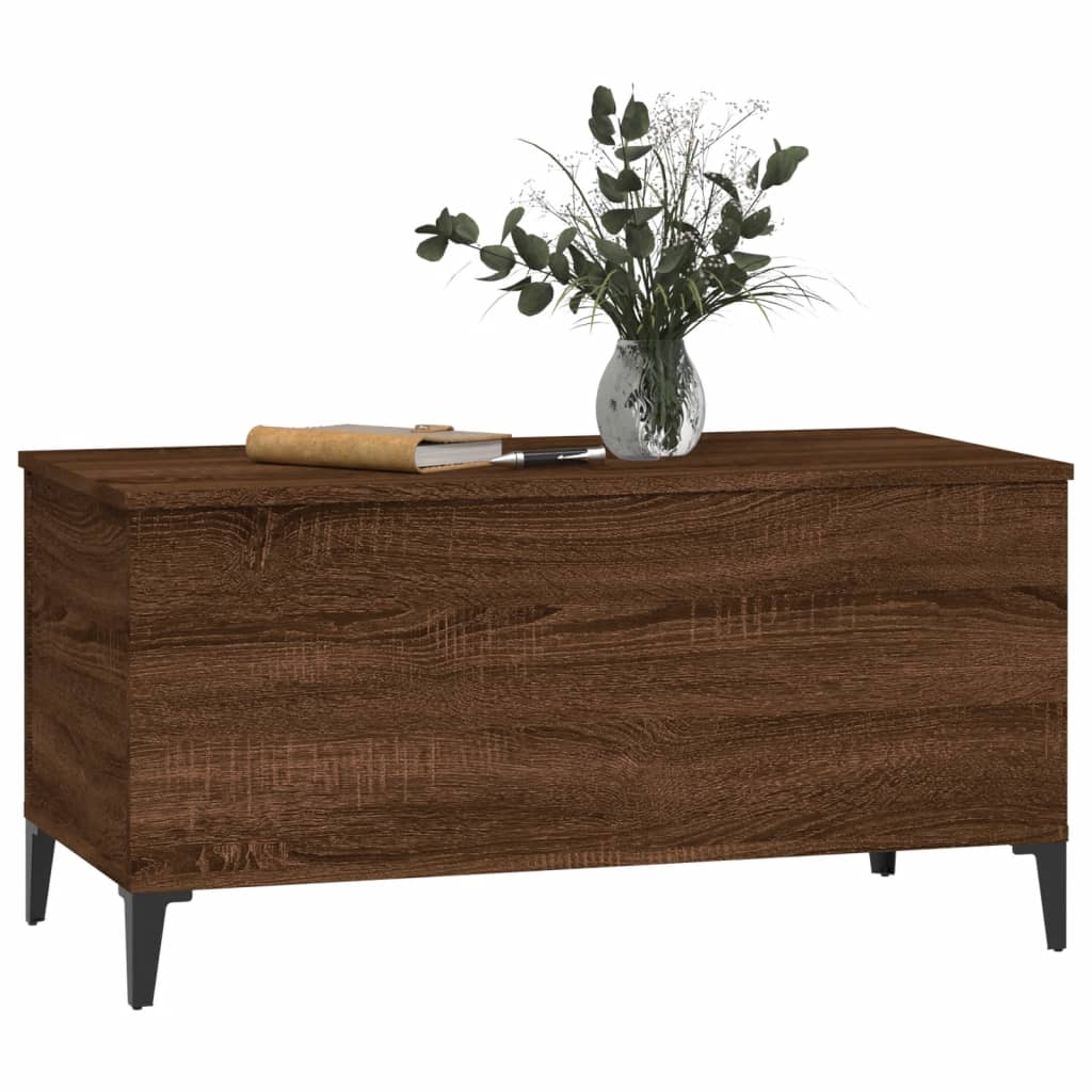 Table basse Chêne marron 90x44,5x45 cm Bois d'ingénierie