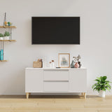 Meuble TV Blanc 102x44,5x50 cm Bois d'ingénierie