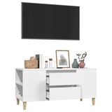 Meuble TV Blanc 102x44,5x50 cm Bois d'ingénierie