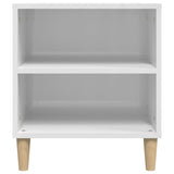 Meuble TV Blanc brillant 102x44,5x50 cm Bois d'ingénierie