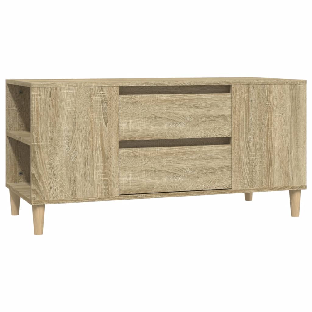 Meuble TV Chêne sonoma 102x44,5x50 cm Bois d'ingénierie