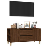 Meuble TV Chêne marron 102x44,5x50 cm Bois d'ingénierie