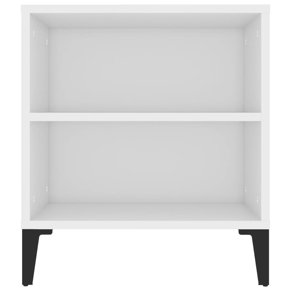 Meuble TV Blanc 102x44,5x50 cm Bois d'ingénierie