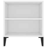 Meuble TV Blanc 102x44,5x50 cm Bois d'ingénierie