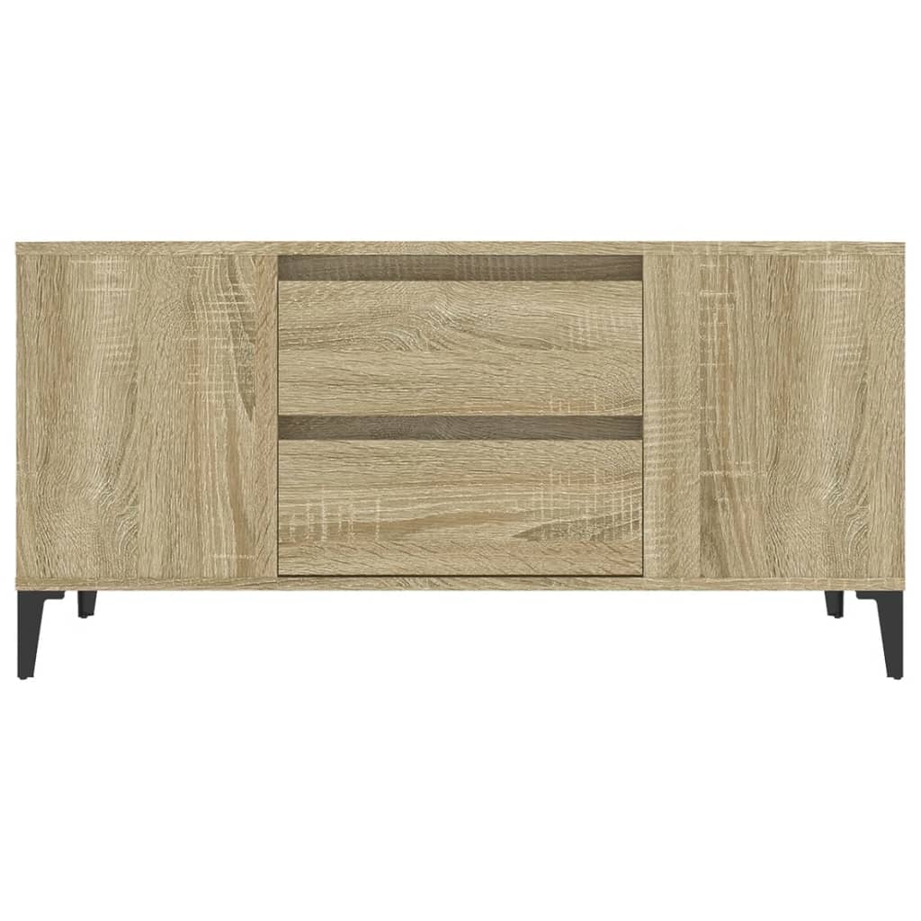 Meuble TV Chêne sonoma 102x44,5x50 cm Bois d'ingénierie