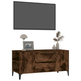 Meuble TV Chêne fumé 102x44,5x50 cm Bois d'ingénierie