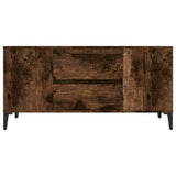 Meuble TV Chêne fumé 102x44,5x50 cm Bois d'ingénierie