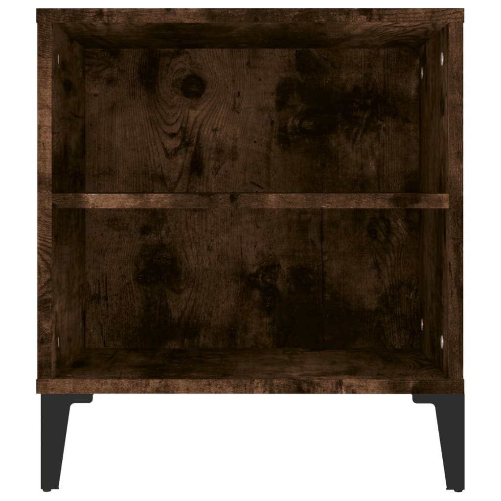 Meuble TV Chêne fumé 102x44,5x50 cm Bois d'ingénierie