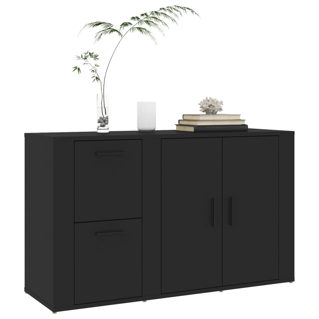 Buffet Noir 100x33x59,5 cm Bois d'ingénierie