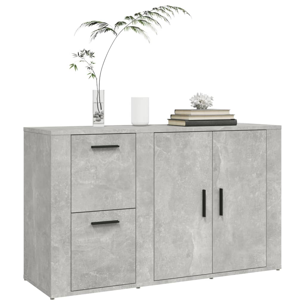 Buffet Gris béton 100x33x59,5 cm Bois d'ingénierie