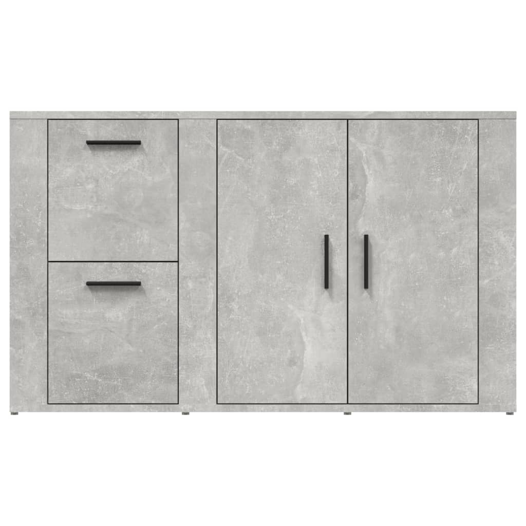 Buffet Gris béton 100x33x59,5 cm Bois d'ingénierie