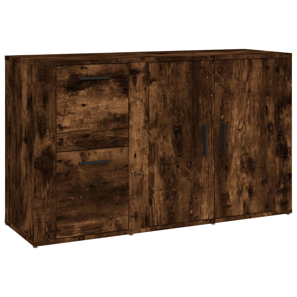 Buffet Chêne fumé 100x33x59,5 cm Bois d'ingénierie