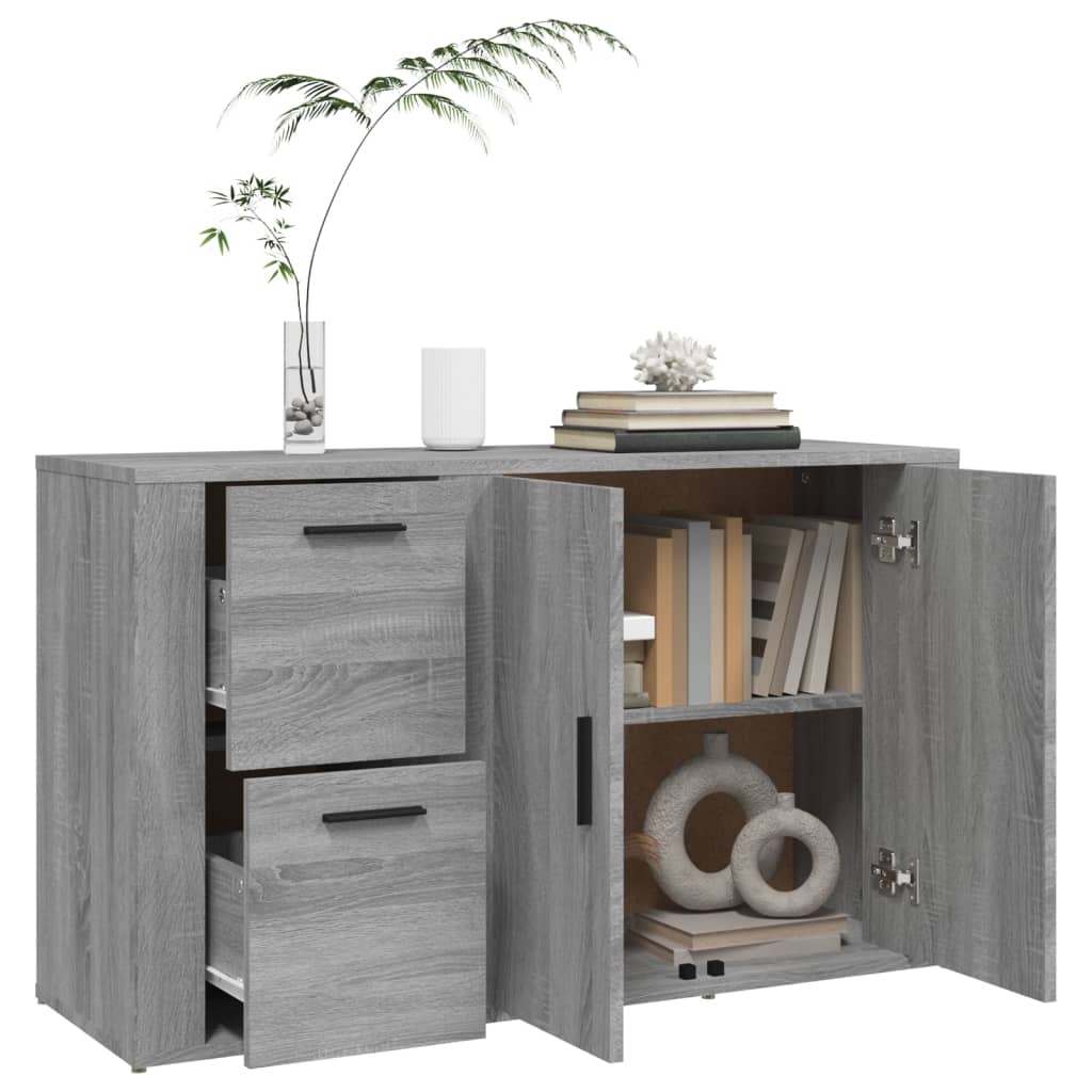 Buffet Sonoma gris 100x33x59,5 cm Bois d'ingénierie