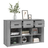 Sonoma graues Sideboard 100x30x59,5 cm Holzwerkstoff