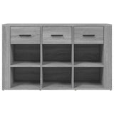 Sonoma graues Sideboard 100x30x59,5 cm Holzwerkstoff