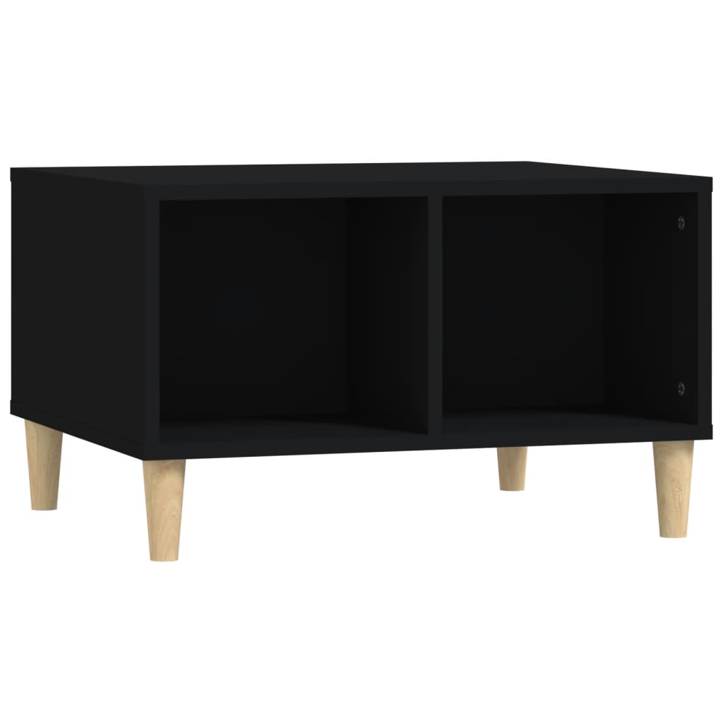 Coffee table Black 60x50x36.5 cm Engineered wood