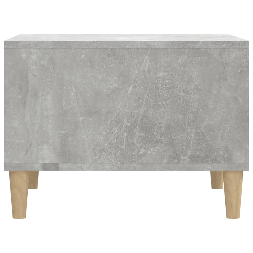 Table basse Gris béton 60x50x36,5 cm Bois d'ingénierie