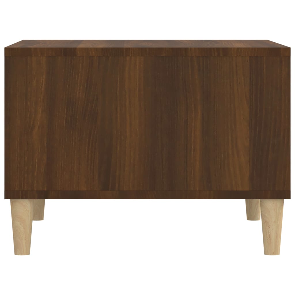 Table basse Chêne marron 60x50x36,5 cm Bois d'ingénierie