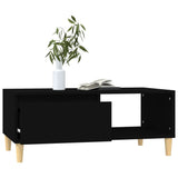 Table basse Noir 90x50x36,5 cm Bois d'ingénierie