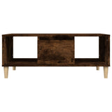 Table basse Chêne fumé 90x50x36,5 cm Bois d'ingénierie