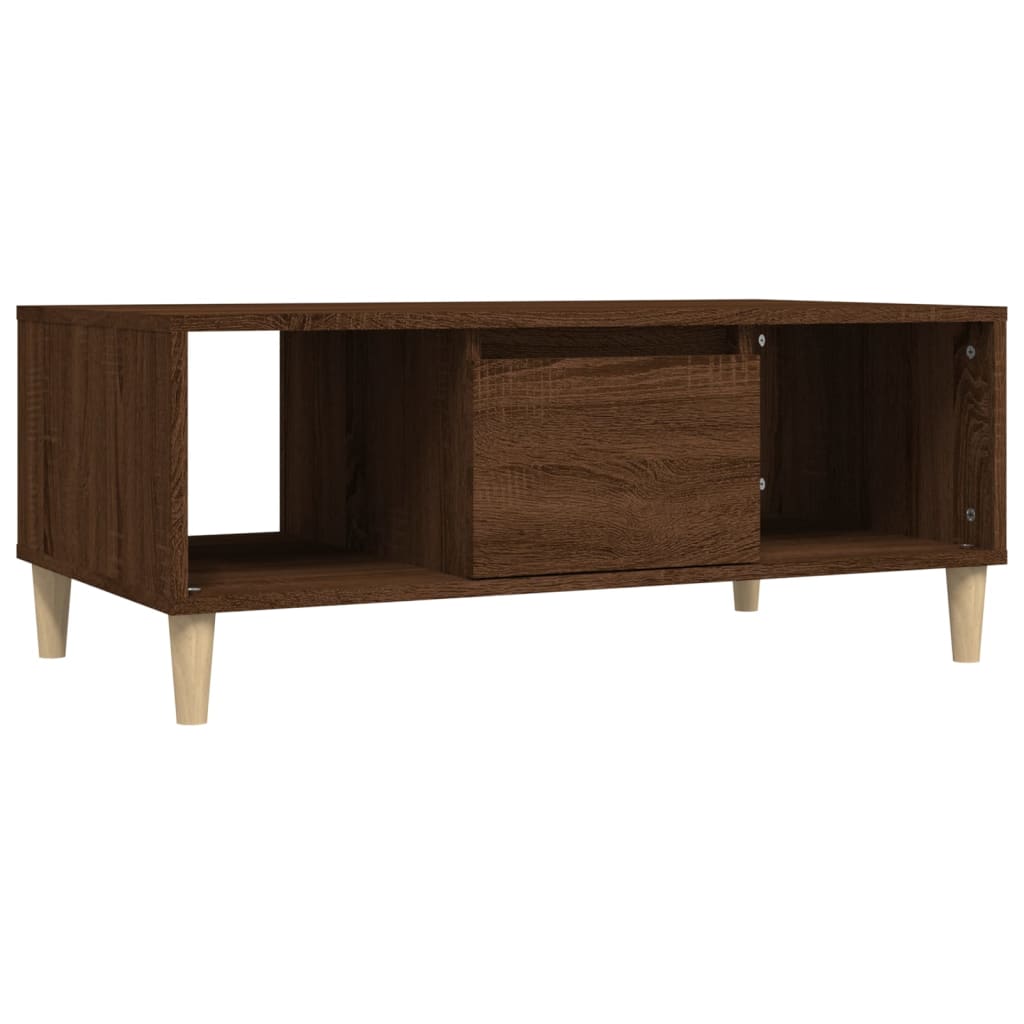 Table basse Chêne marron 90x50x36,5 cm Bois d'ingénierie