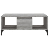 Sonoma coffee table gray 90x50x36.5 cm Engineered wood