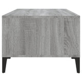 Table basse Sonoma gris 90x50x36,5 cm Bois d'ingénierie