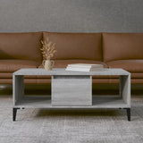 Sonoma coffee table gray 90x50x36.5 cm Engineered wood