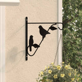 Hanging Basket Brackets 4pcs Black Steel