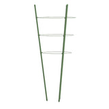 Supports pour plantes de jardin 3 anneaux 5pcs Vert 45 cm Acier