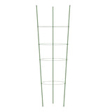 Supports pour plantes de jardin 4 anneaux 5pcs Vert 90 cm Acier