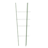 Supports pour plantes de jardin 4 anneaux 5pcs Vert 90 cm Acier