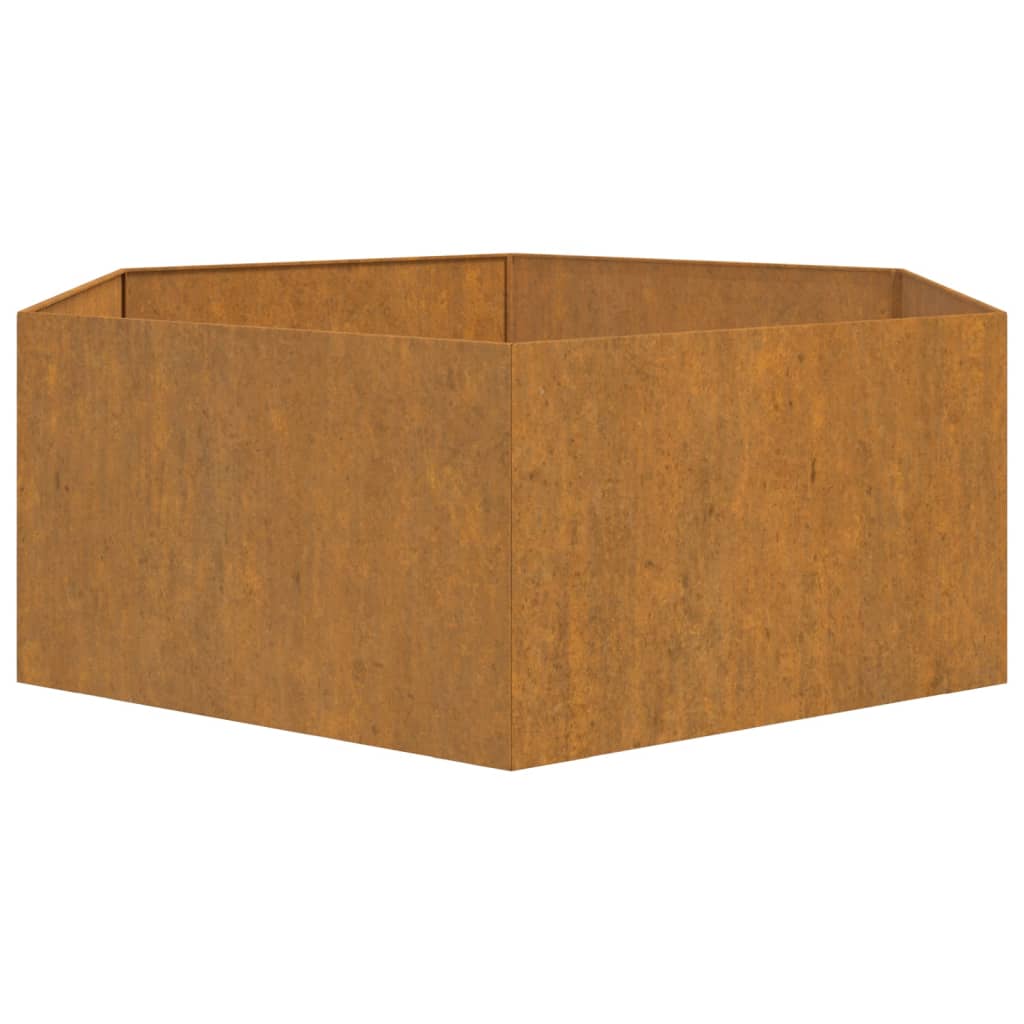 Jardinière Rouillé 138x120x45 cm Acier corten