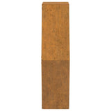 Jardinières murales 2 pcs Rouillé Acier corten 46x10x40 cm