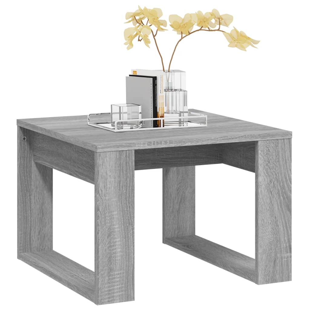 Table d'appoint Sonoma gris 50x50x35 cm Bois d'ingénierie