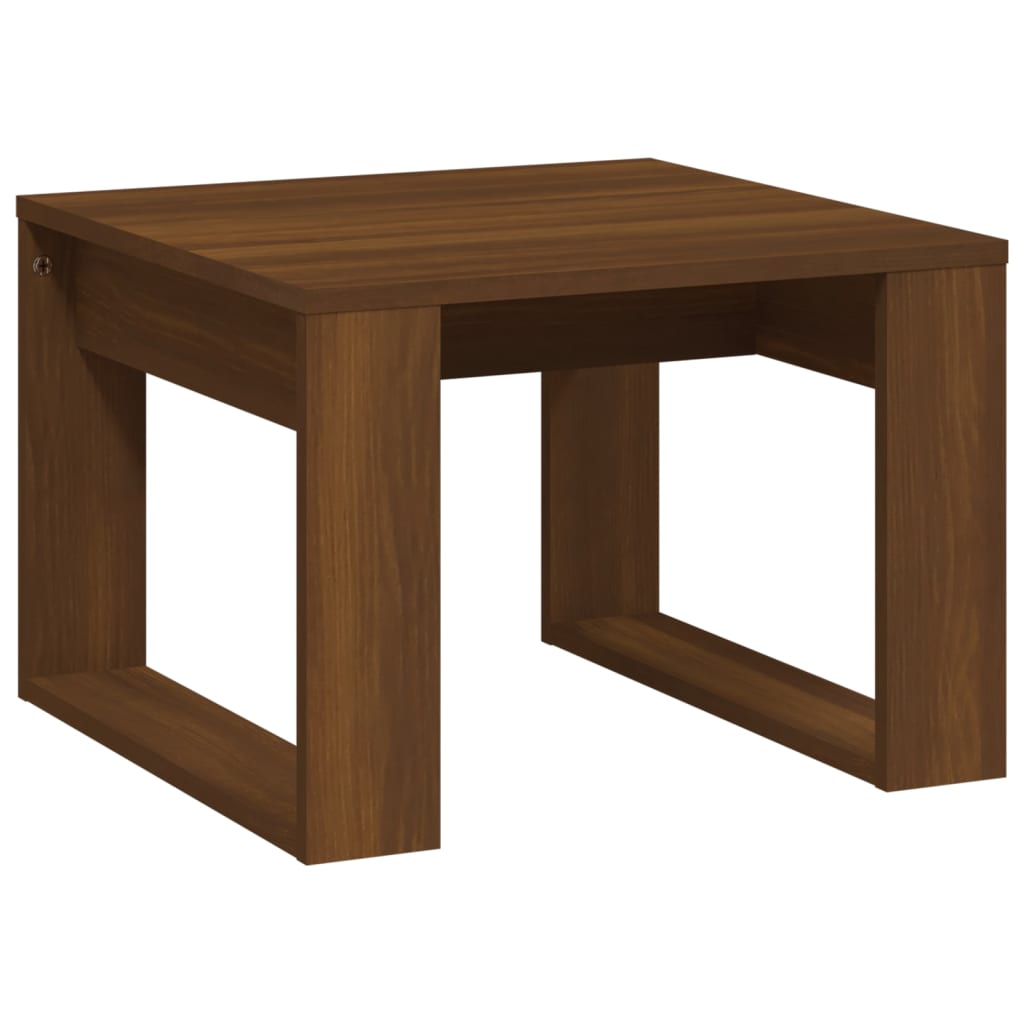 Table d'appoint Chêne marron 50x50x35 cm Bois d'ingénierie